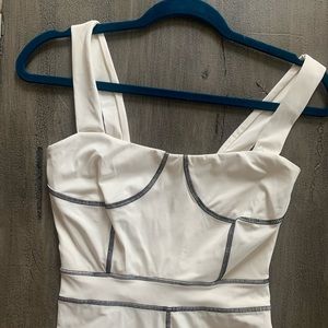 ShopWeWoreWhat Corset Piped Bodysuit